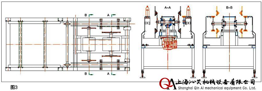 連續(xù)式倒瓶殺菌機(jī)示意圖 連續(xù)式倒瓶殺菌機(jī)示意圖