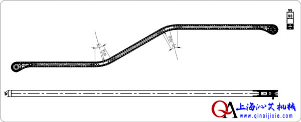 柔性鏈板螺旋輸送線示意圖 柔性鏈板螺旋輸送線示意圖