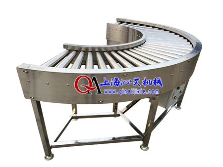 不銹鋼滾筒轉(zhuǎn)彎輸送機(jī) 不銹鋼滾筒轉(zhuǎn)彎輸送機(jī)