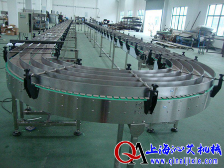 環(huán)形轉(zhuǎn)彎鏈板輸送機  環(huán)形轉(zhuǎn)彎鏈板輸送機