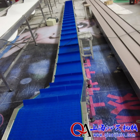 塑料鏈板爬坡輸送機(jī) 塑料鏈板爬坡輸送機(jī)