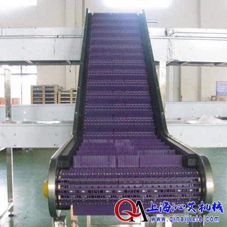 塑料鏈板爬坡輸送機(jī) 塑料鏈板爬坡輸送機(jī)