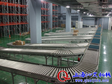 物流轉(zhuǎn)彎滾筒輸送機(jī)